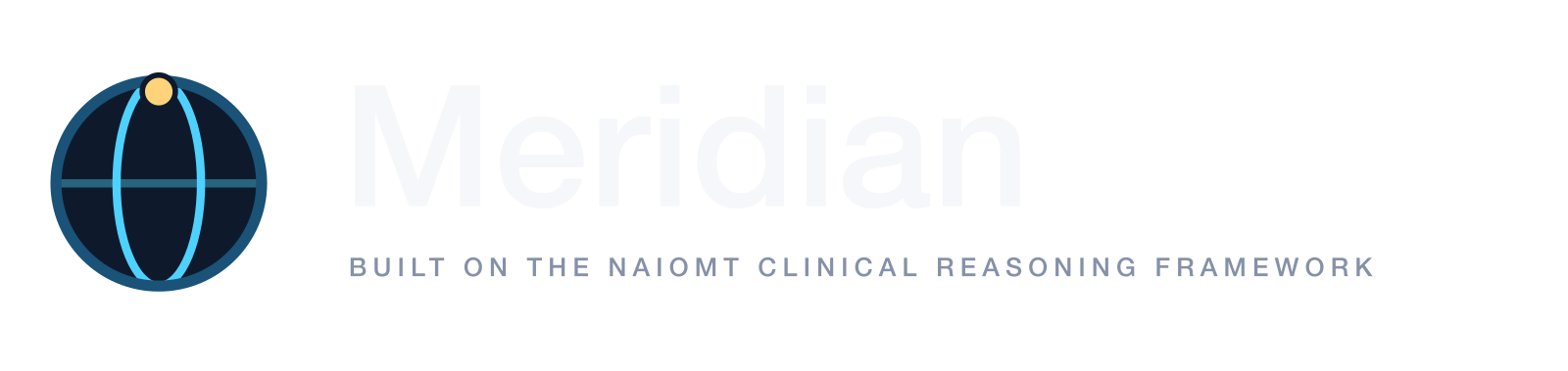 Meridian — Built on the NAIOMT clinical reasoning framework